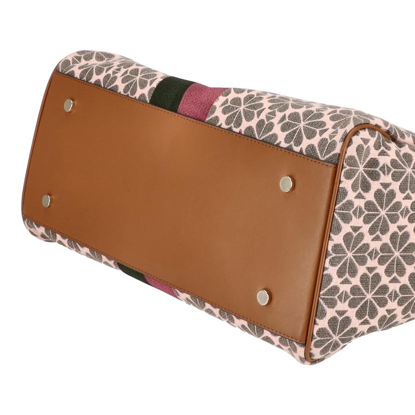 Kate　Spade ケイトスペード/スペード　フラワー　ジャガード　ストライプ　エブリシング　ラージ　トート//Bランク/05