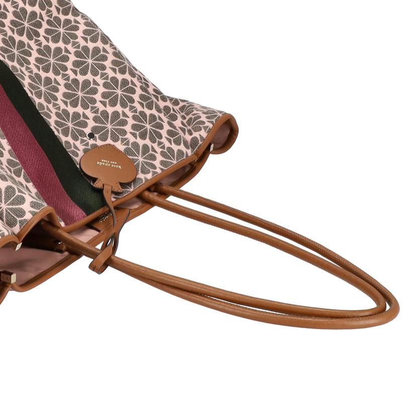Kate　Spade ケイトスペード/スペード　フラワー　ジャガード　ストライプ　エブリシング　ラージ　トート//Bランク/05
