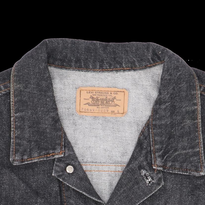 Levi＇s リーバイス/90＇s/デニムジャケット/日本製/オレンジタブ/ブラックデニム/ヴィンテージ//ABランク/75