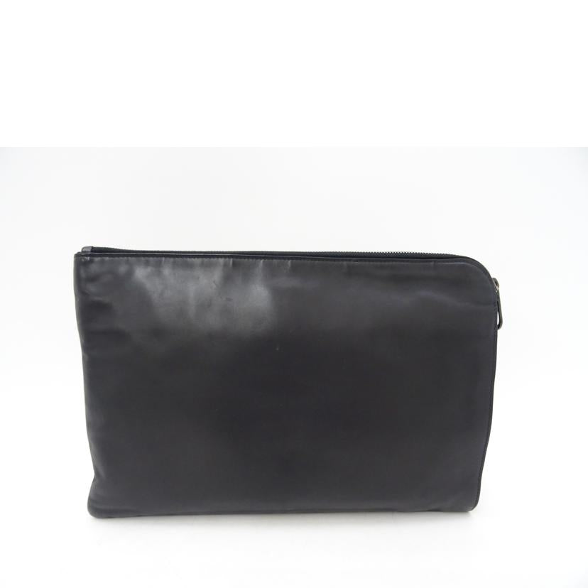 BOTTEGA　VENETA ボッテガヴェネタ/イントレチャートクラッチバッグ／ブラック//Bランク/69