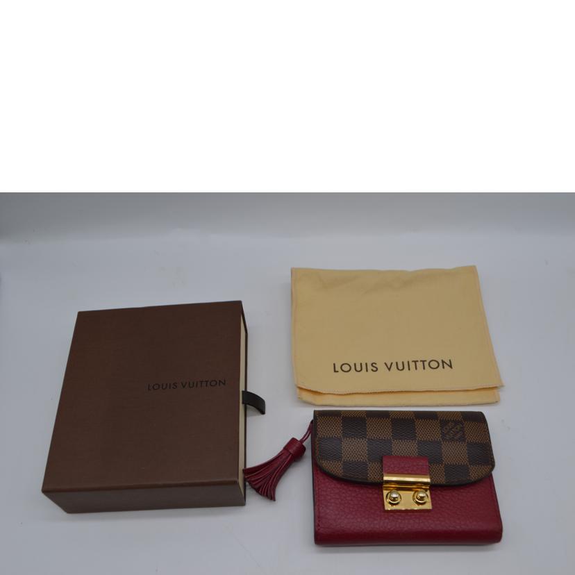 LV ルイヴィトン/ポルトフォイユ・クロワゼット・コンパクト／ダミエ/N60216//MI4***/Aランク/89