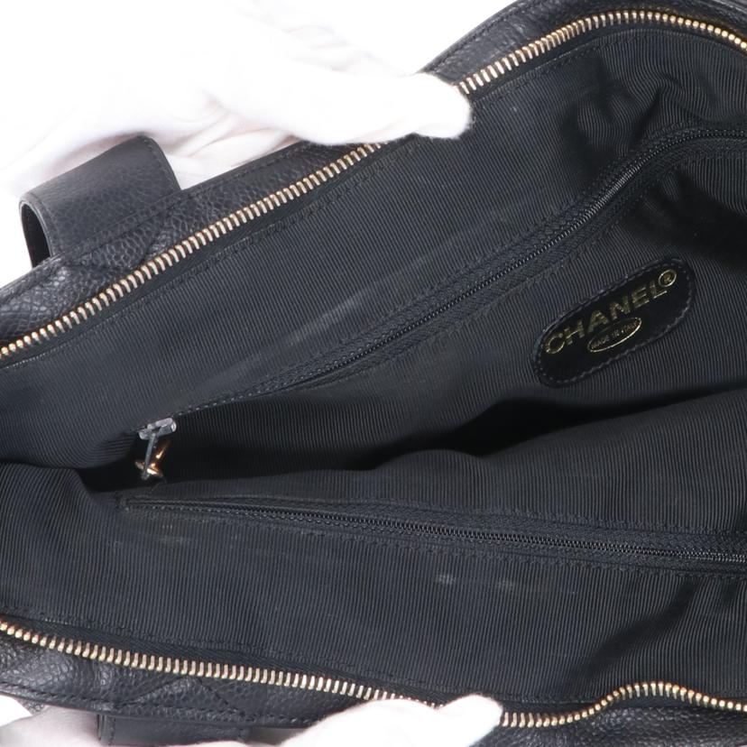 CHANEL シャネル/キャビアスキンジップトートバッグ//517****/ABランク/91