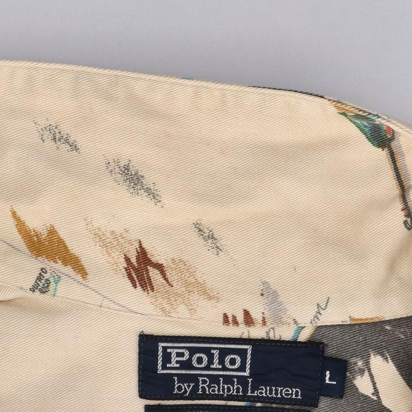 RALPH LAUREN ラルフローレン/90＇s ヘミングウェイコットンシャツ/Made in USA//ABランク/91