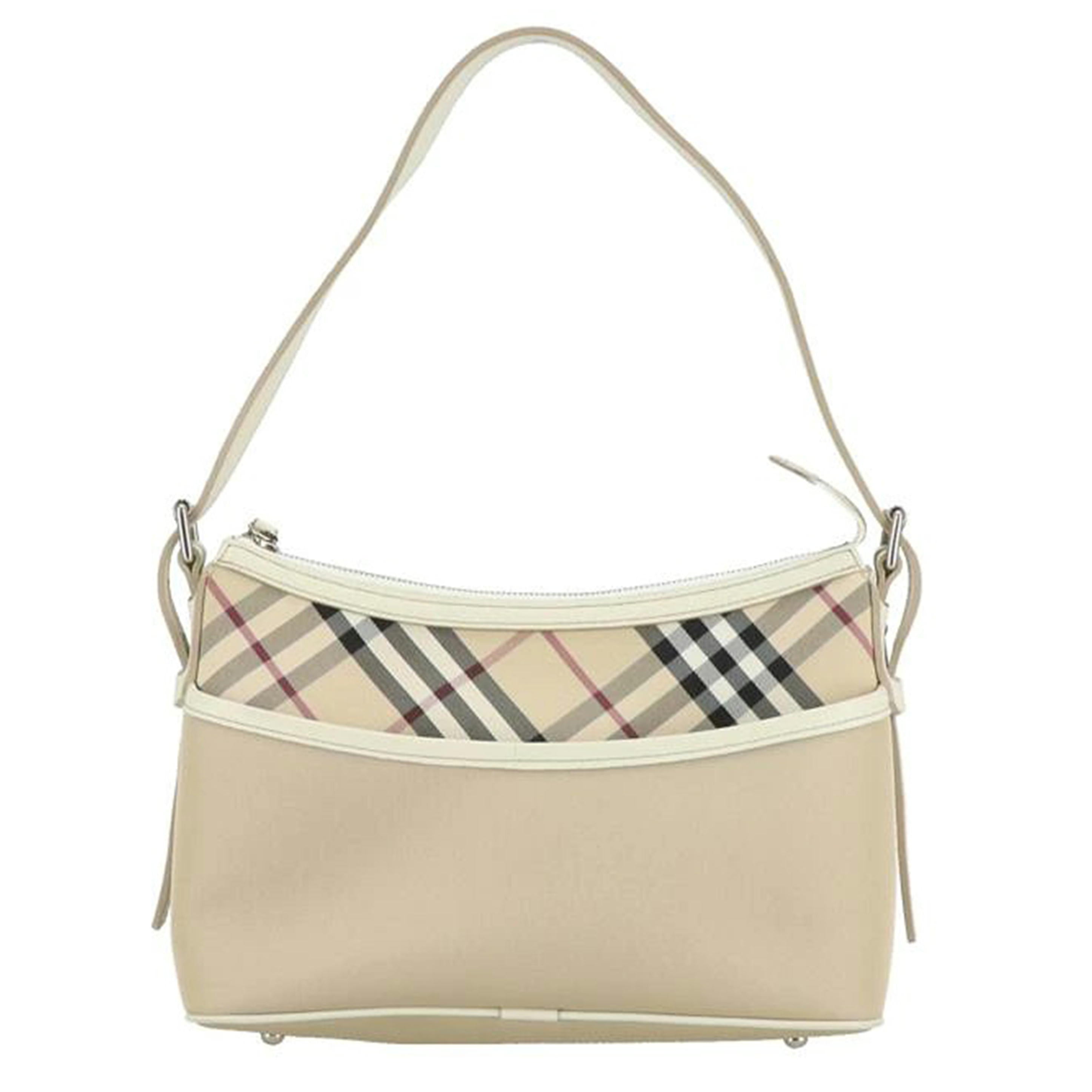 BURBERRY バーバリー/ノバチェック柄キャンバス×レザーワンショルダー//ABランク/78