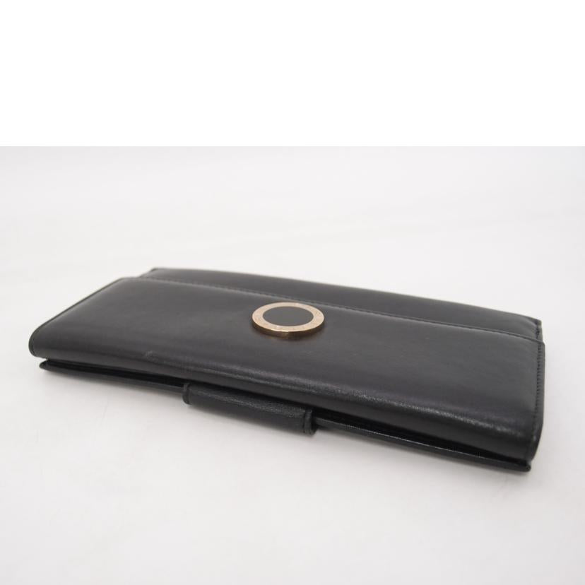 BVLGARI ブルガリ/三つ折りWホック長財布／ブラック/31869//199*****/ABランク/69