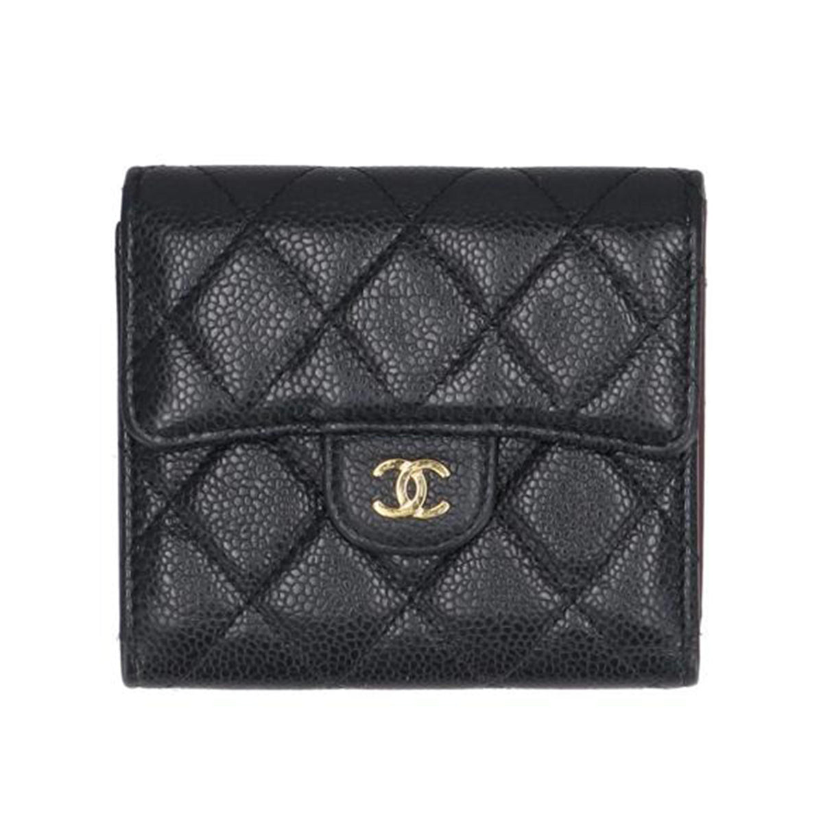 CHANEL シャネル/マトラッセキャビアスキン3つ折財布//TC4*****/ABランク/71