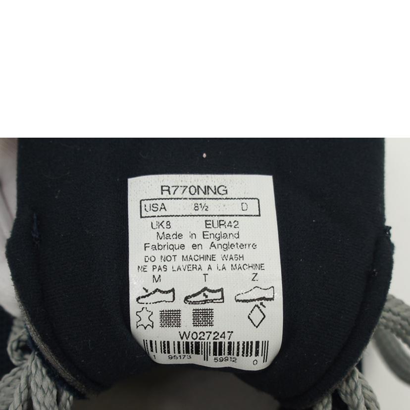 NB ニューバランス/R770／ネイビー／グレー/R770NNG//ｻｲｽﾞ:UK表記8/ABランク/75