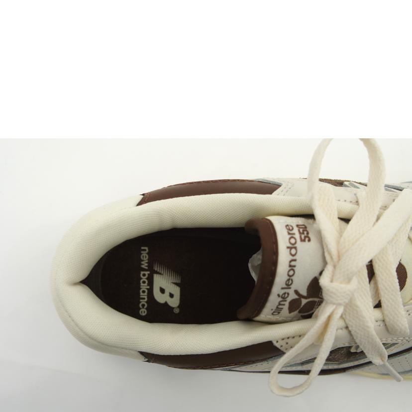NB ニューバランス/エメレオンドレ×550ホワイト／ブラウン/BB550AB1//ｻｲｽﾞ:27cm/Aランク/75