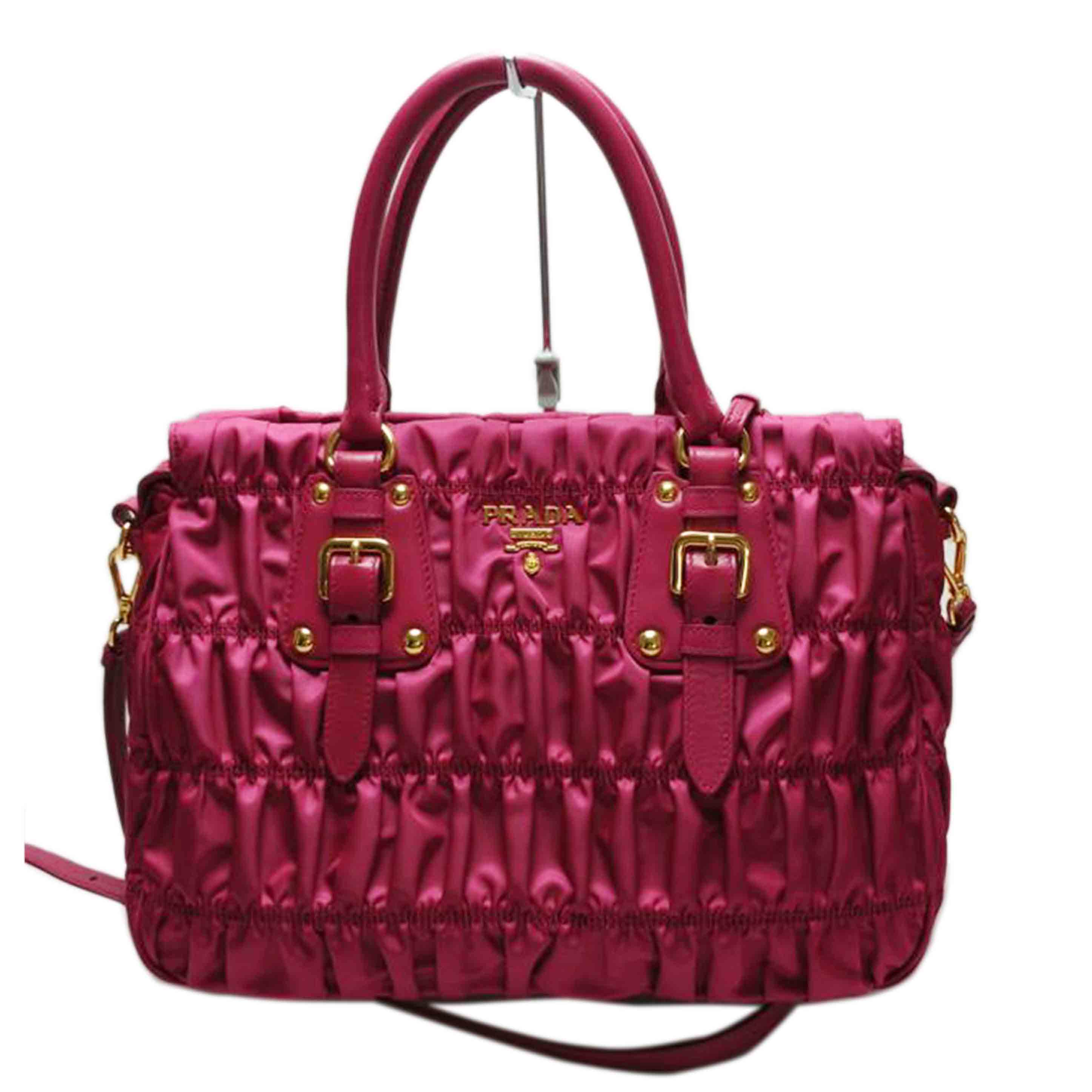 PRADA プラダ/ギャザー2Wayトートバック/B1336H//Aランク/52