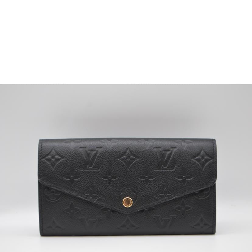 LV ルイヴィトン/ポルトフォイユ・サラ新型／モノグラム・アンプラント／ノワール/M82257//RFI****/Aランク/89