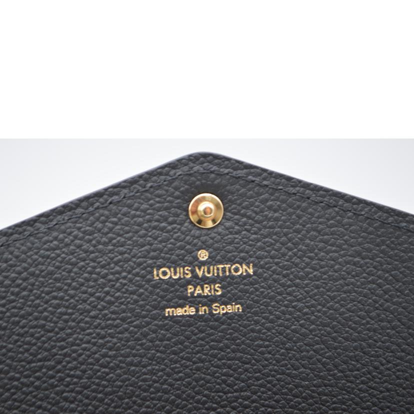 LV ルイヴィトン/ポルトフォイユ・サラ新型／モノグラム・アンプラント／ノワール/M82257//RFI****/Aランク/89