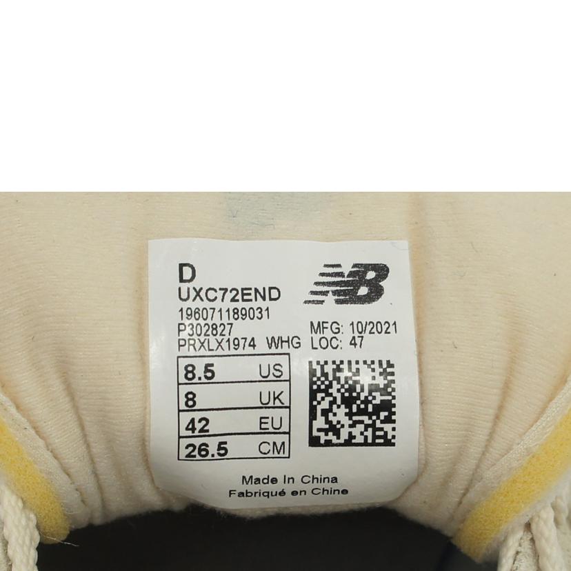 NB ニューバランス/エンド．×アートオブナッシングXC－72アンゴラ／マーブルヘッド＆ガム/UXC72END//ｻｲｽﾞ:26.5cm/Aランク/75