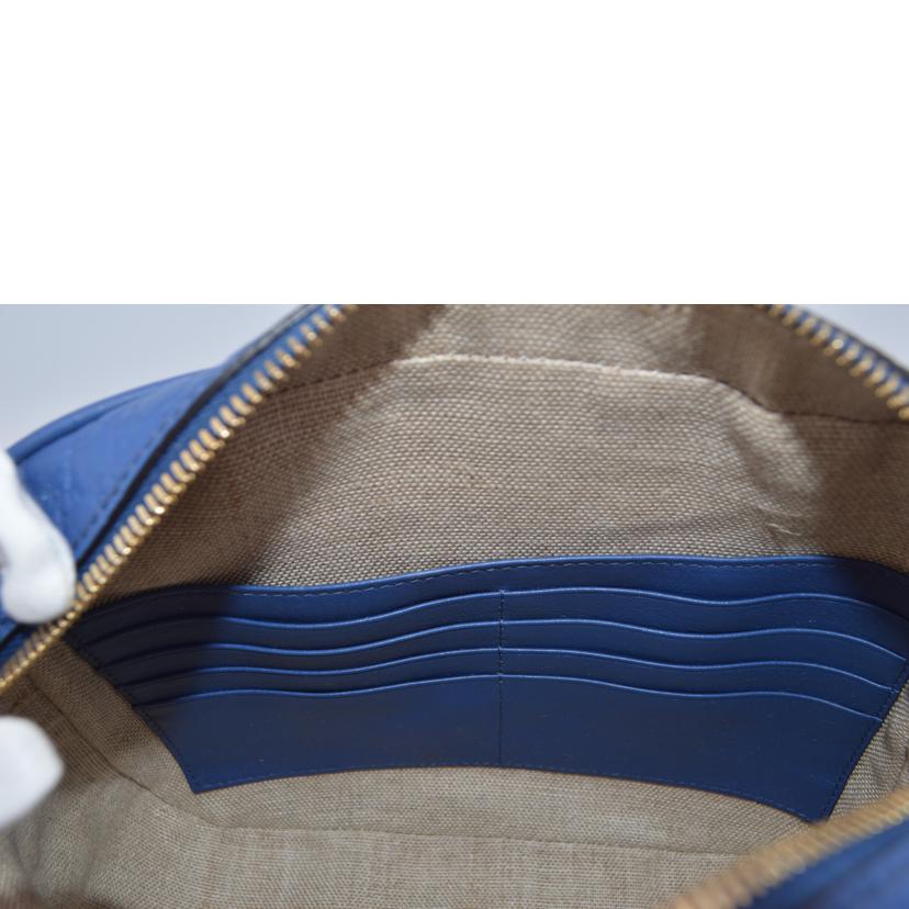 GUCCI グッチ/マイクログッチシマレザーショルダー／ブルー/449413//568***/Aランク/89