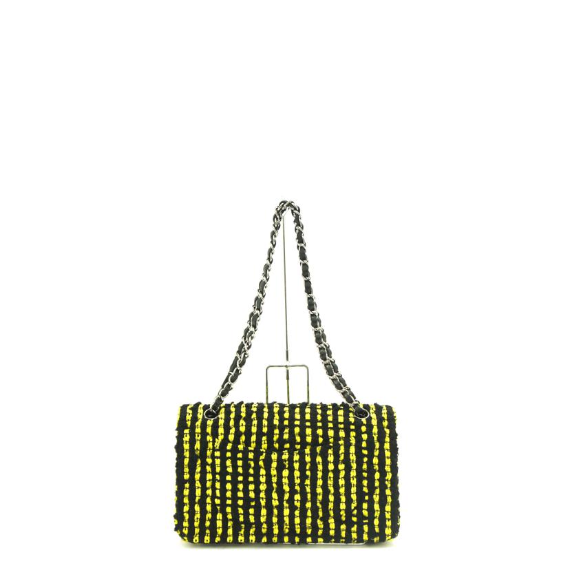 CHANEL シャネル/シャネルファブリックマトラッセWフラップチェーンショルダー//SAランク/75