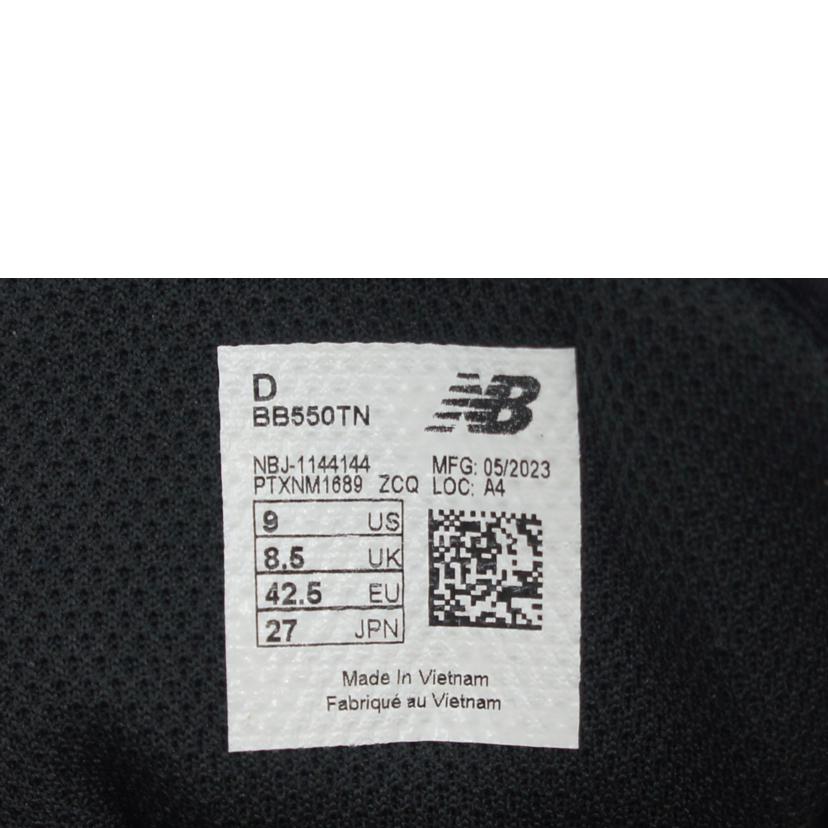 NB ニューバランス/ディスイズネバーザット×550／ブラウン/BB550TN//ｻｲｽﾞ:27cm/Aランク/75
