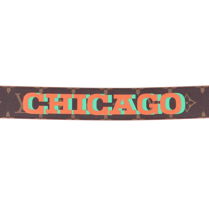 LOUIS　VUITTON ルイ・ヴィトン/サンチュール・LVイニシャル　40MM　ピラミッド　CHICAGO／世界9都市デザイン/M0492//Bランク/05