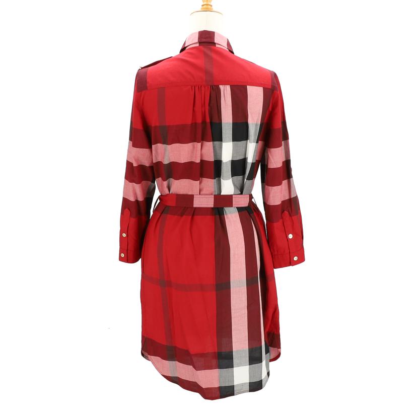 BURBERRY バーバリー/チェック柄ワンピース/レッド系/サイズXS－S/4034875//Aランク/40
