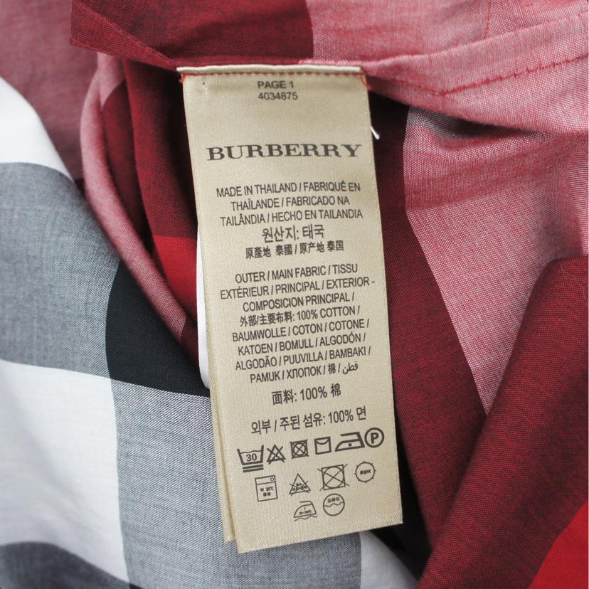 BURBERRY バーバリー/チェック柄ワンピース/レッド系/サイズXS－S/4034875//Aランク/40