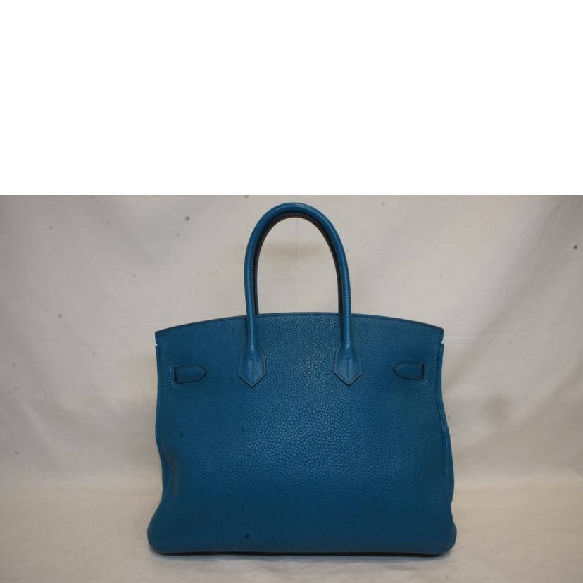 HERMES エルメス/バーキン35／トリヨンクレマンス／ブルーイズミール／SV金具//□Q/ABランク/92