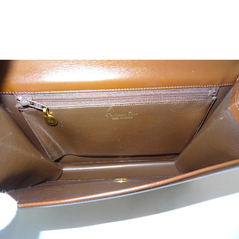 ChristianDior クリスチャンディオール/レザーショルダー／ブラウン//ABランク/69