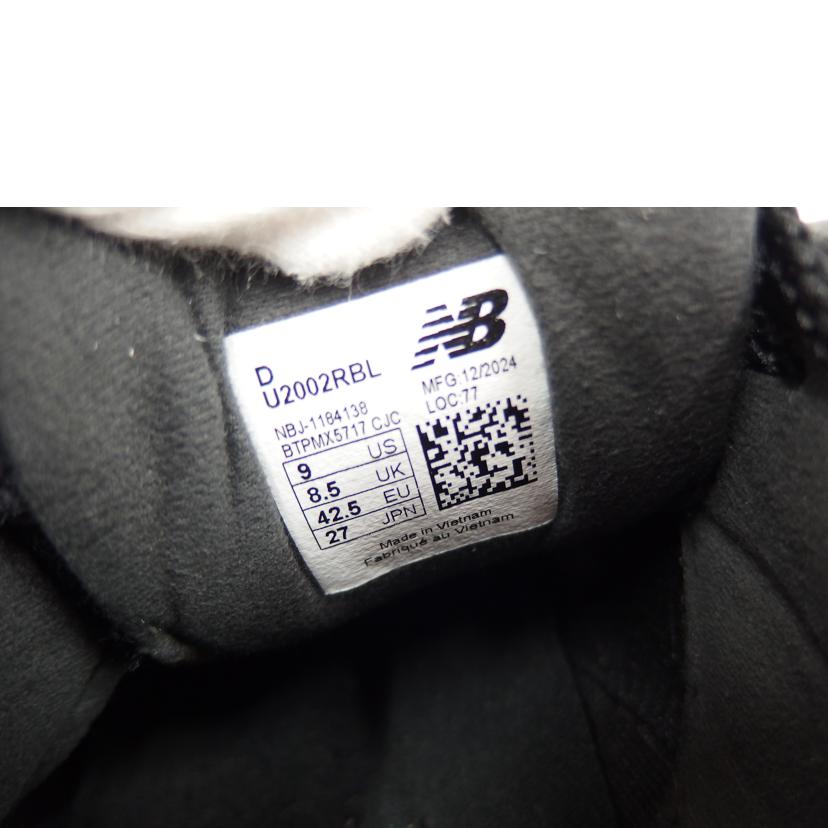 New　Balance　 ニューバランス/New　Balance　2002R　／Triple　Black/U2002RBL//BCランク/82