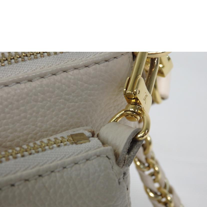 LV ルイヴィトン/ミュルティ・ポシェット・アクセソワール／モノグラム・アンプラント／クレーム/M46568//RFI****/Aランク/84