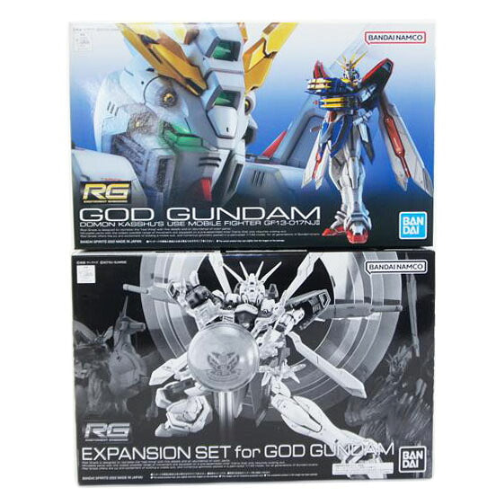 BANDAI　SPIRITS バンダイスピリッツ/【2点セット】1／144　RG　ゴッドガンダム　プラモデル＋1／144　RG　ゴッドガンダム用　拡張セット（プレミアムバンダイ限定）　「機動武闘伝Gガンダム」//Aランク/01