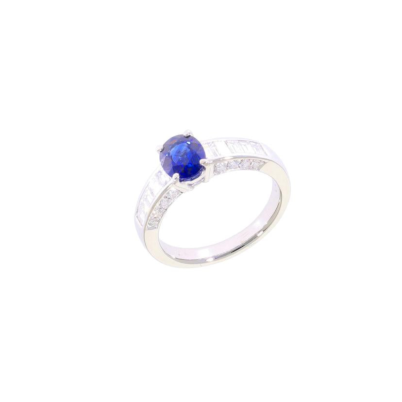 /◎PT900サファイアダイヤリング1．14／D0．77ct//Aランク/59
