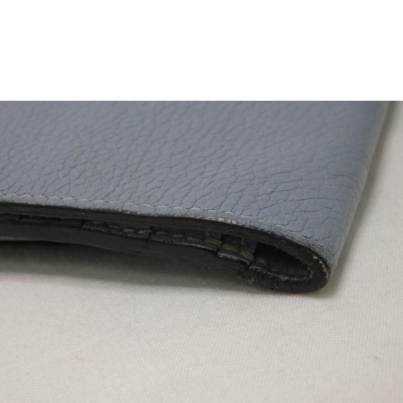 HERMES エルメス/ドゴンGM／シルバー金具／水色系//□P刻*/Bランク/84