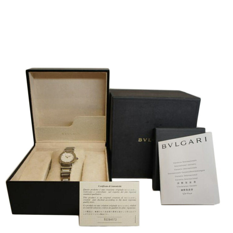 BVLGARI ブルガリ/12Pダイヤブルガリブルガリシェル文字盤/SSQZ/BBL26S/L81**/ABランク/92【中古】 BVLGARI - BVLGARI ブルガリ/12Pダイヤブルガリブルガリシェル文字盤