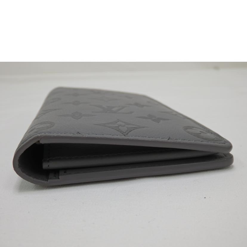 LV ルイヴィトン/ポルトフォイユ・ブラザ／モノグラム・シャドウ／グレー/M81335//RFI****/Aランク/84