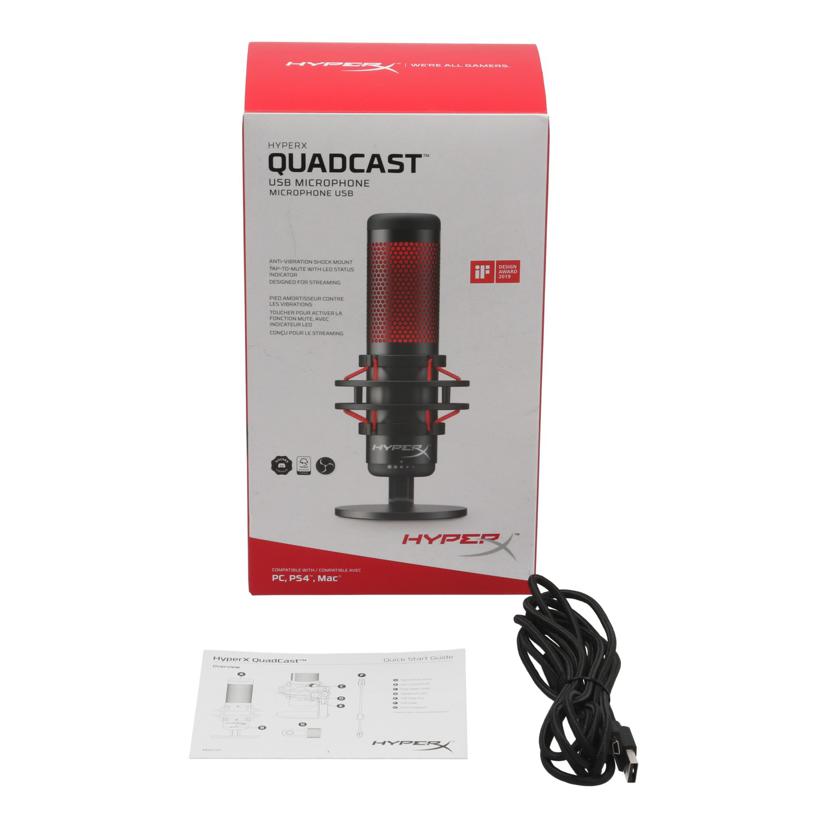 HyperX ハイパーエックス　/USBコンデンサーマイク／QuadCast/HX-MICQC-BK//TA10025240M22103/Bランク/62