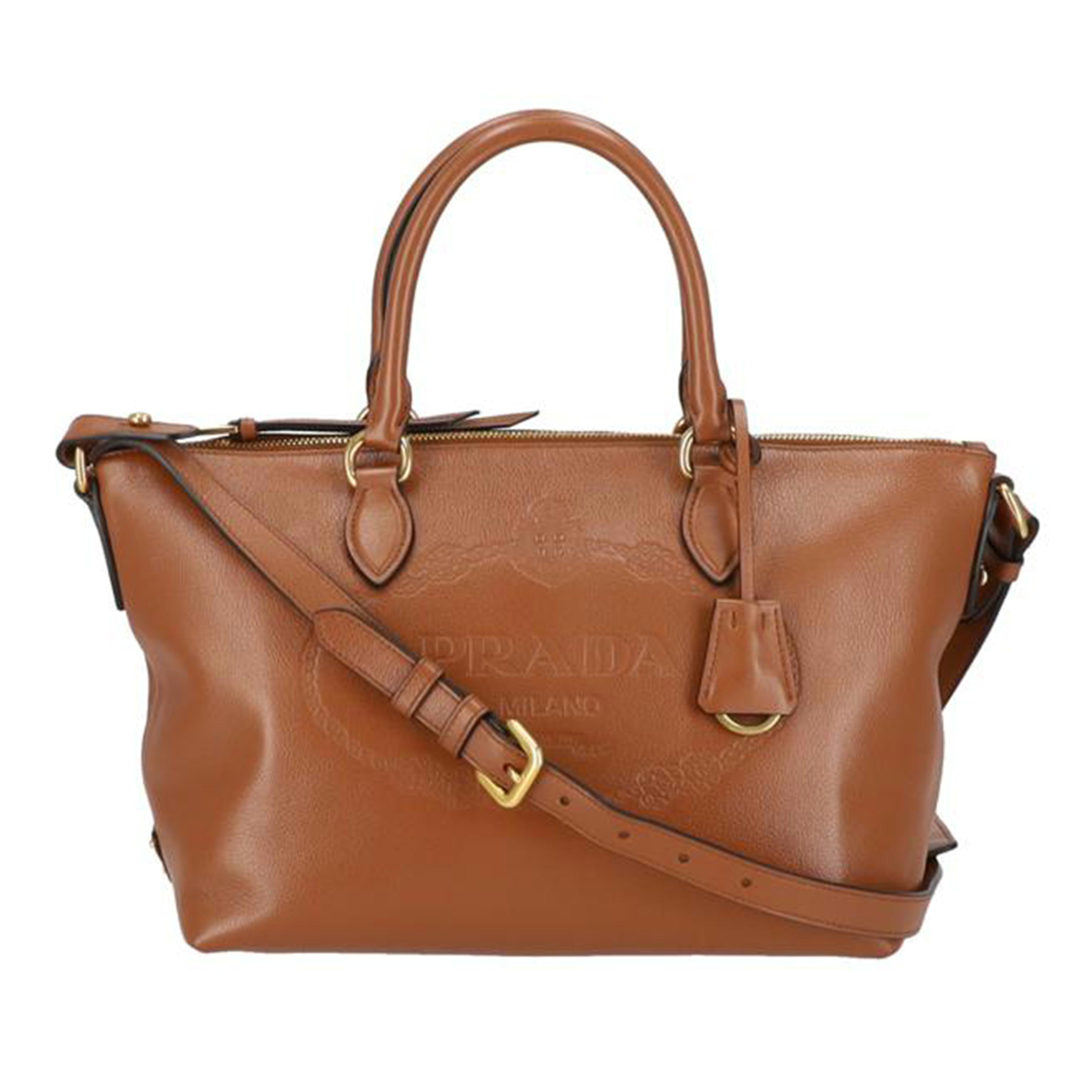 PRADA プラダ/エンボスロゴレザー2WAYショルダー/1BA211//Aランク/05