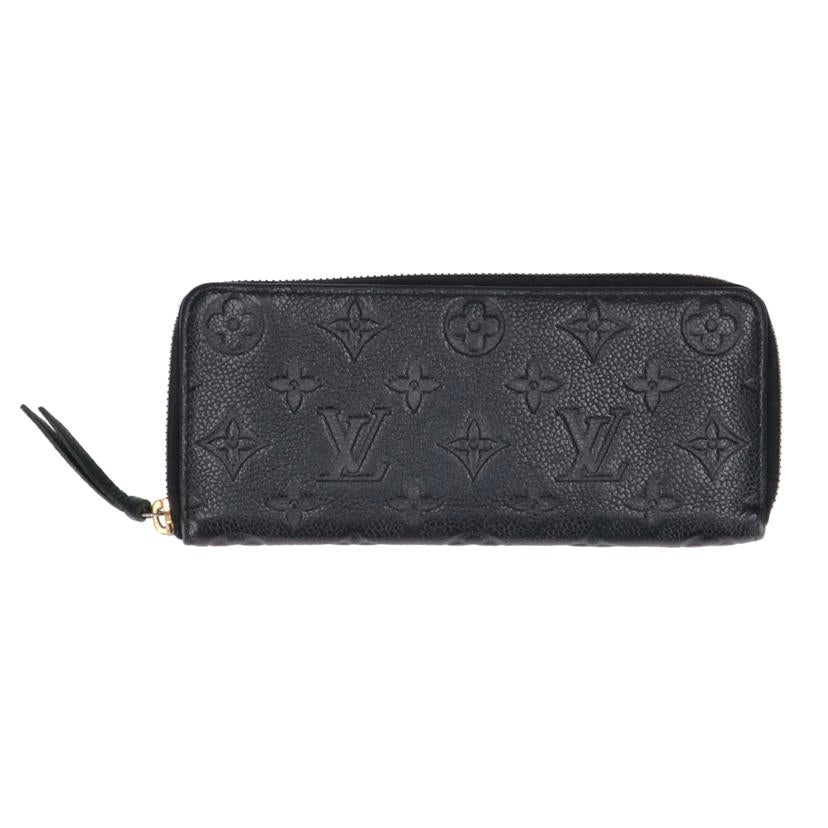 LOUIS　VUITTON ルイ・ヴィトン/ポルトフォイユ・クレマンス／モノグラムアンプラント／ノワール/M60171//SP4***/ABランク/09