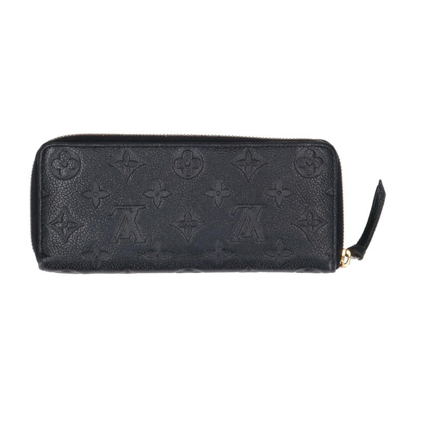 LOUIS　VUITTON ルイ・ヴィトン/ポルトフォイユ・クレマンス／モノグラムアンプラント／ノワール/M60171//SP4***/ABランク/09