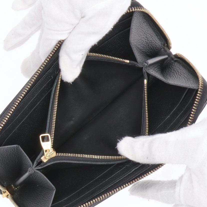 LOUIS　VUITTON ルイ・ヴィトン/ポルトフォイユ・クレマンス／モノグラムアンプラント／ノワール/M60171//SP4***/ABランク/09