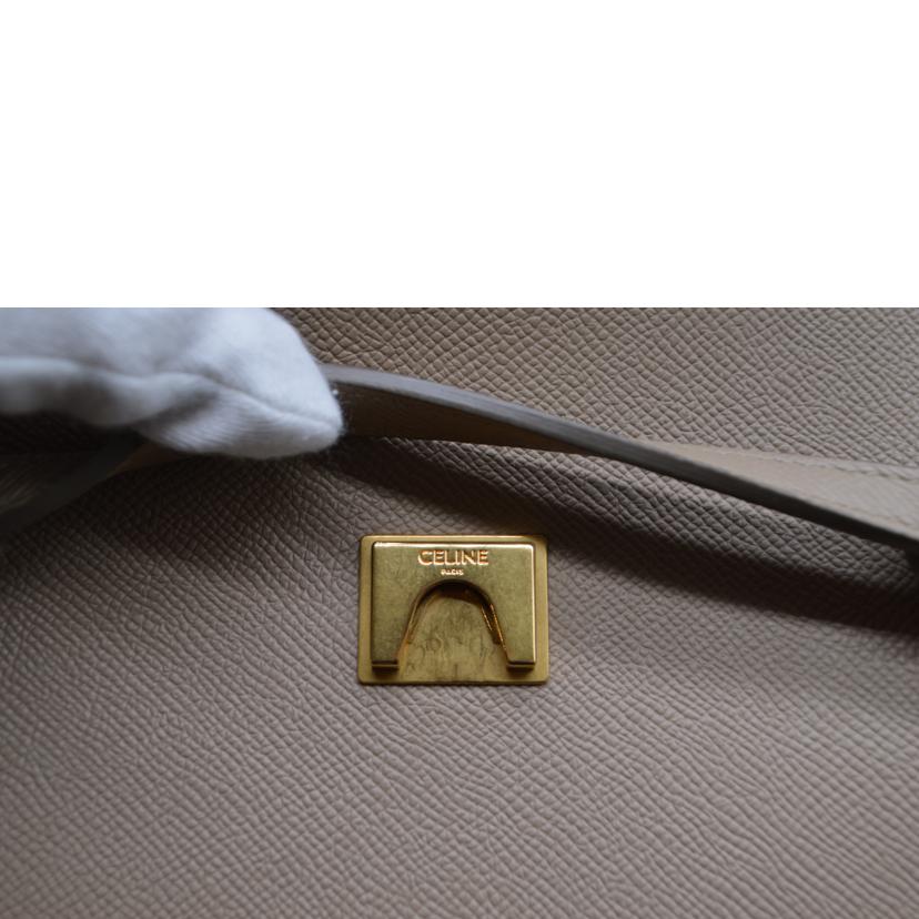 CELINE セリーヌ/ベルトバッグマイクロ／グレインカーフ／ライトトープ/18915 3ZVA 18LT//W-A******/Aランク/89
