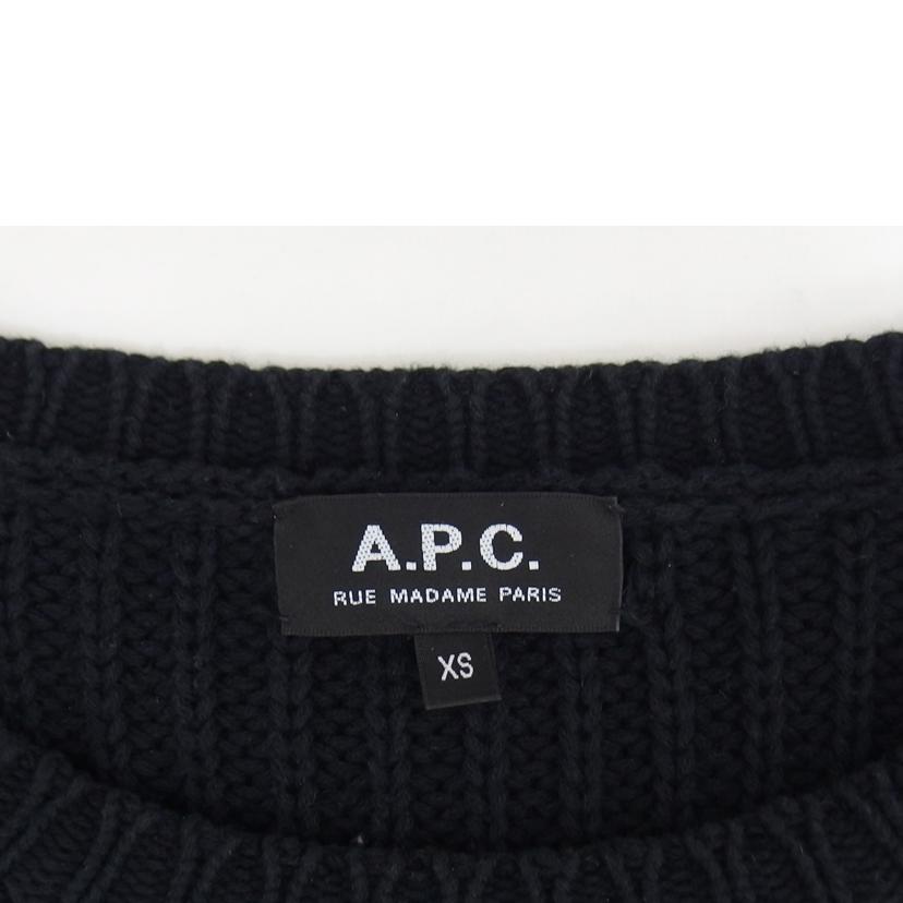 A．P．C． アーペーセー/A．P．C．／コマンドセーター／コットン／ブラック//ABランク/04
