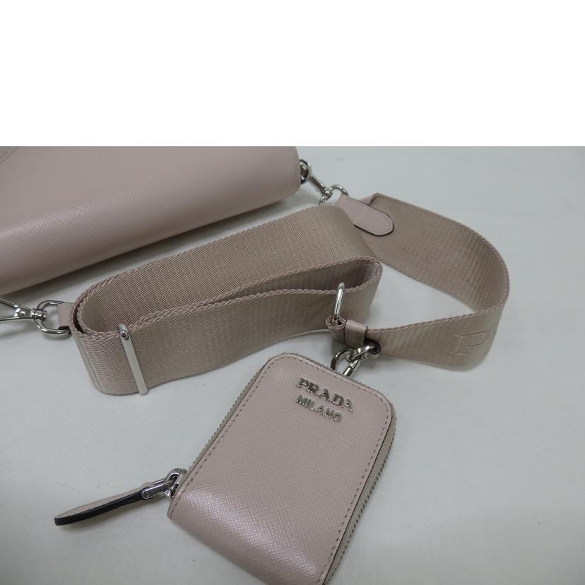 PRADA プラダ/ミニエンベローブ／ショルダーバッグ／サフィアーノ／ピンク/1BP020//Aランク/84