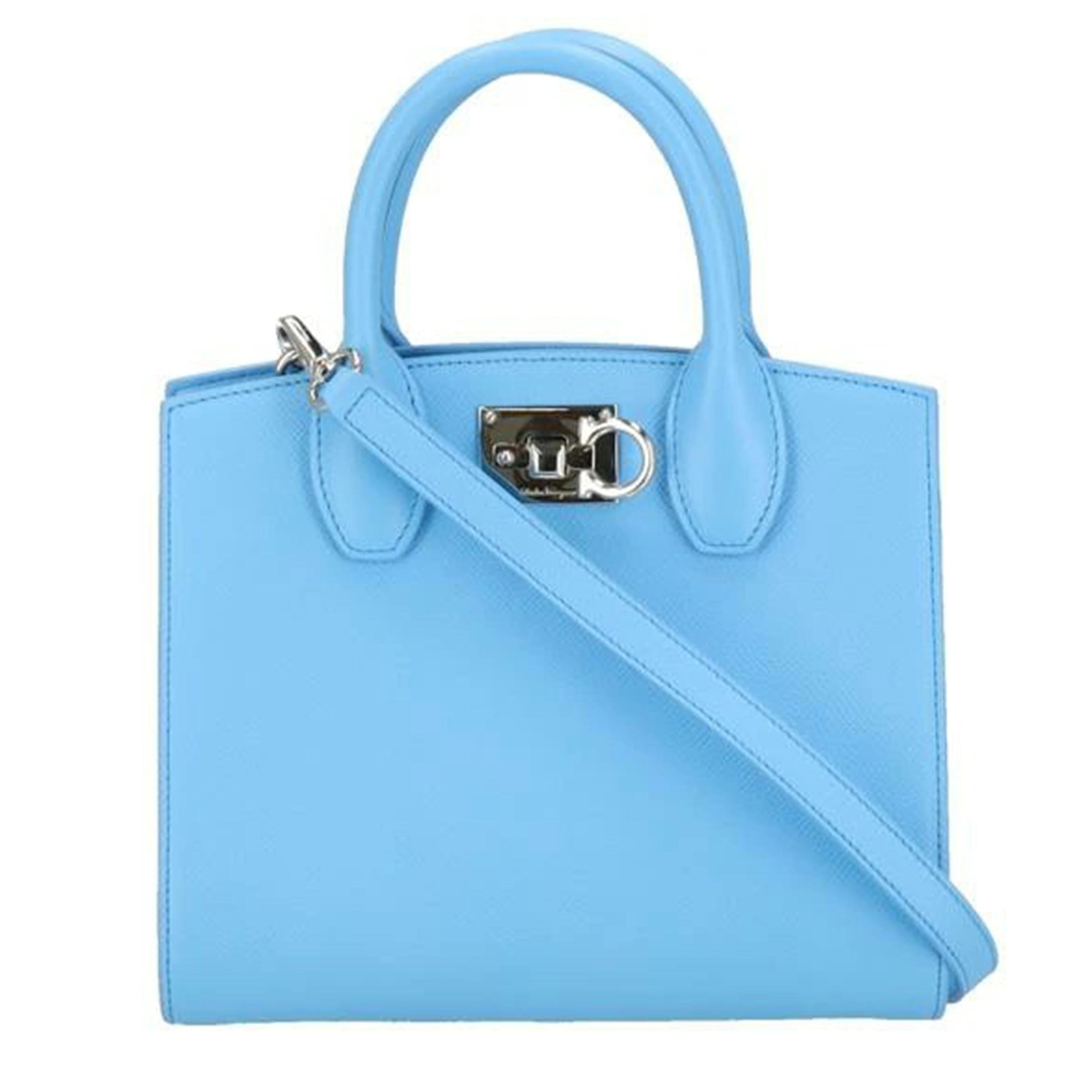 S・Ferragamo サルヴァトーレフェラガモ/ステューディオボックス　S　ガンチーニ／ブルー系/EZ21 1424//SAランク/24