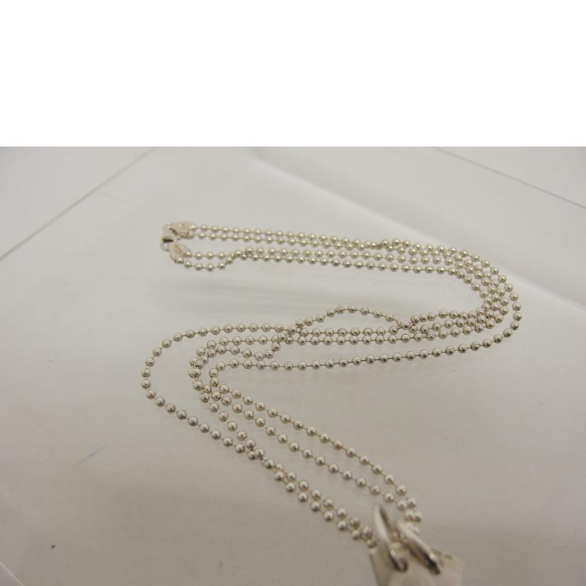 GUCCI グッチ/ロゴプレート　ダブルボールチェーンNC／925//Bランク/04
