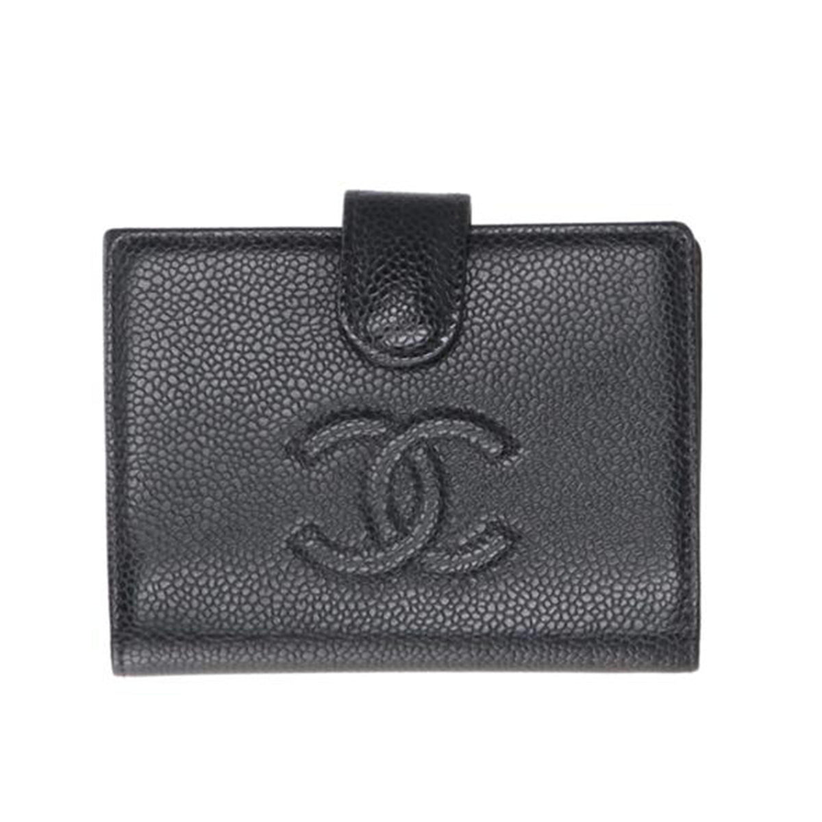 CHANEL シャネル/キャビアスキン ココマーク二つ折り財布/A13497//960****/SAランク/75