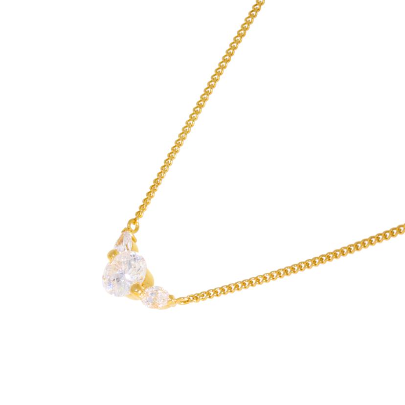 /◎K18ダイヤネックレス1．324／0．39ct//Aランク/59