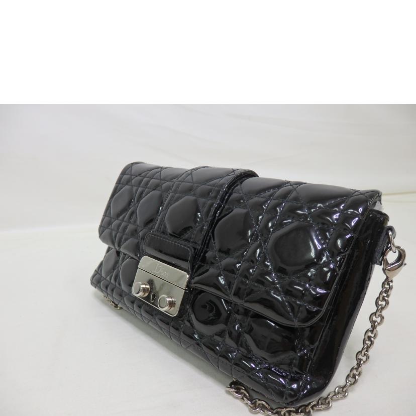 Christian　Dior クリスチャンディオール/カナージュ／ショルダーバッグ／パテントレザー//02-********/Bランク/84