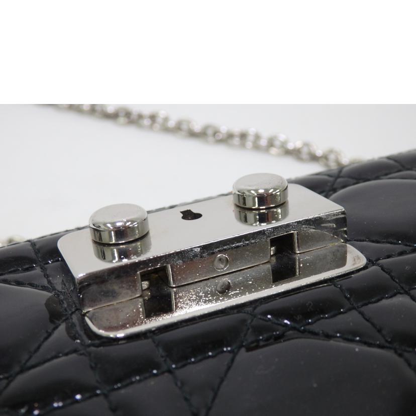 Christian　Dior クリスチャンディオール/カナージュ／ショルダーバッグ／パテントレザー//02-********/Bランク/84