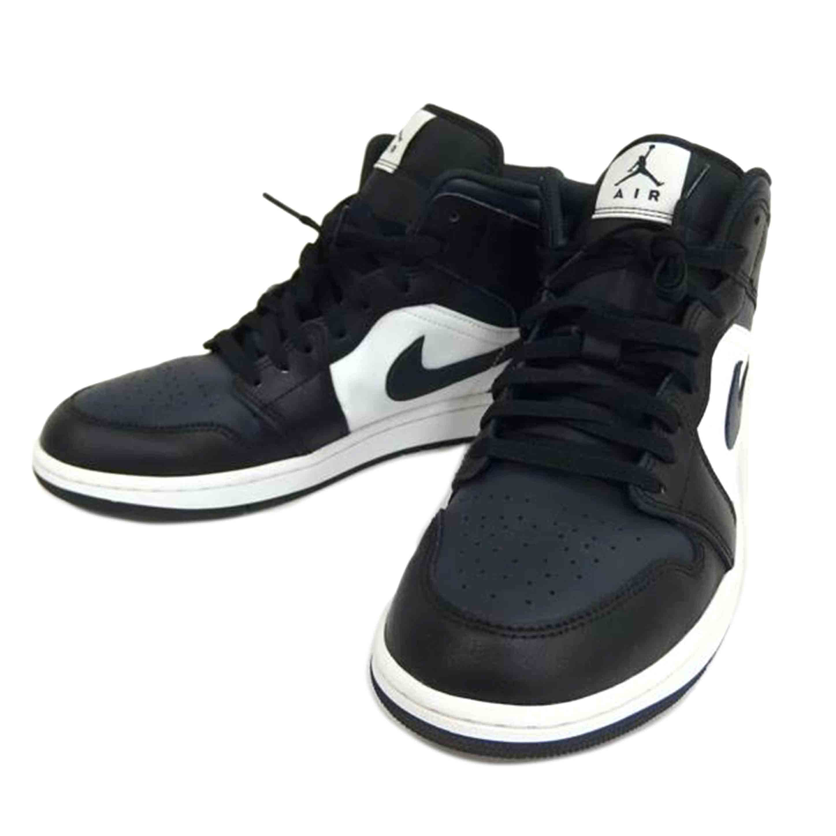 NIKE ナイキ/Air　Jordan　1　Mid　Black／Summit　White／Off　Noir/DQ8426-010//ABランク/82