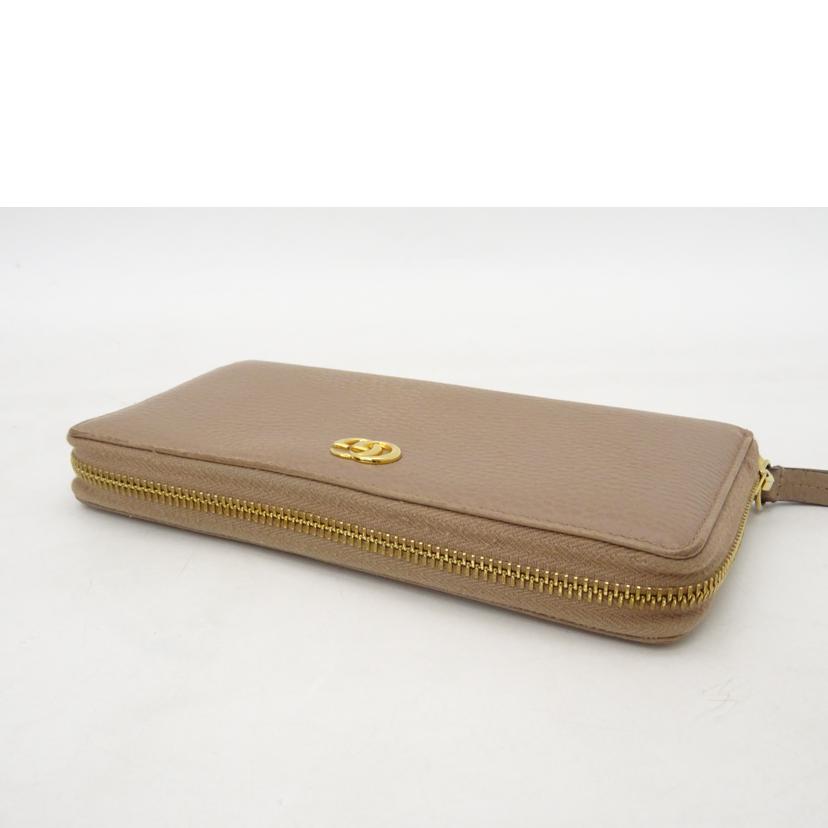 GUCCI グッチ/GGマーモントラウンドファスナー長財布/ピンクベージュ/456117//496***/ABランク/69