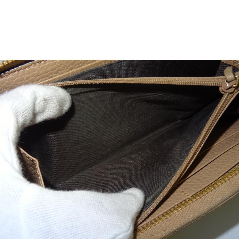 GUCCI グッチ/GGマーモントラウンドファスナー長財布/ピンクベージュ/456117//496***/ABランク/69