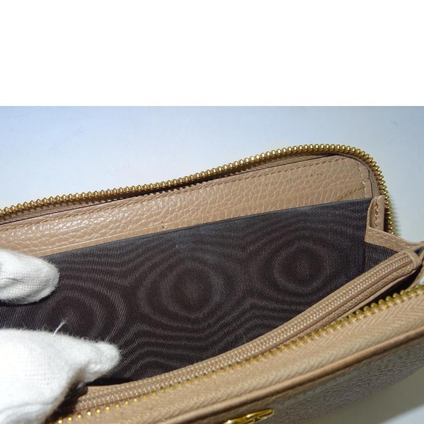 GUCCI グッチ/GGマーモントラウンドファスナー長財布/ピンクベージュ/456117//496***/ABランク/69