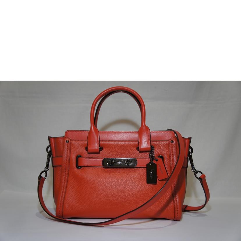 COACH コーチ/スワッガーキャリーオール27ぺプルレザー/34816//L16**/Aランク/94